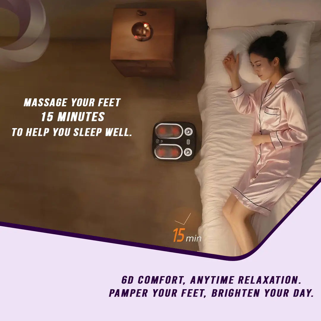 Stress & Pain Relief Foot Massager w/Heat- Deep Tissue, Circulation & Relaxing